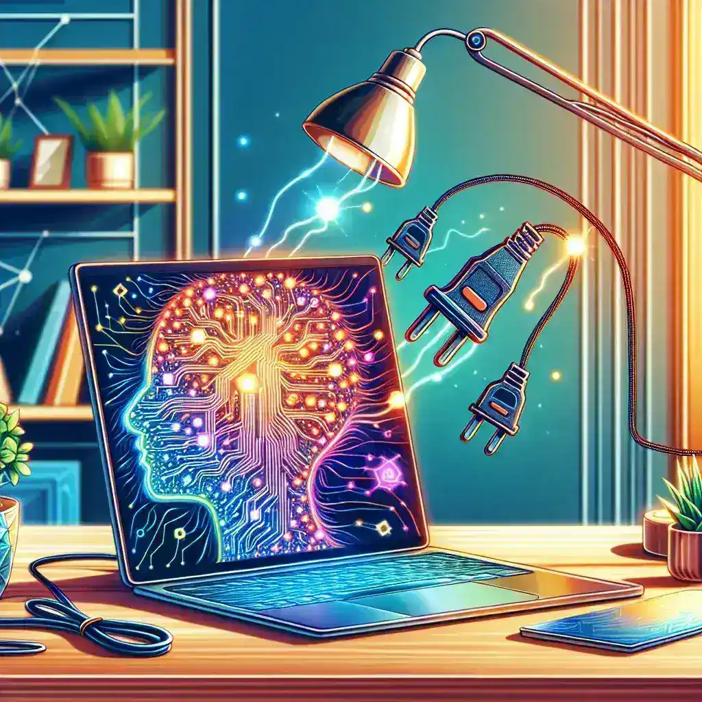 "Microsoft Edge logo displayed on a laptop screen with energy-saving settings, illustrating the new AI-powered energy-saving modes for U.S. laptops in an article about innovative browser features."